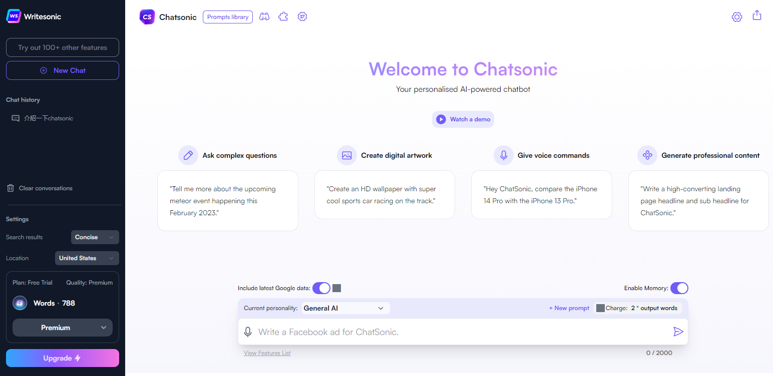 Chatsonic By Writesonic