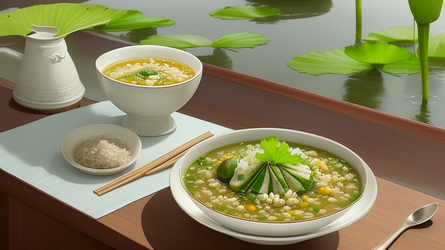 夏至荷葉冬瓜薏米湯