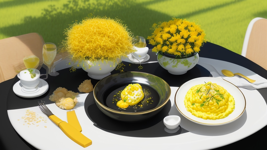 夏日輕盈黑豆漿佐韭黃蝦仁滑蛋